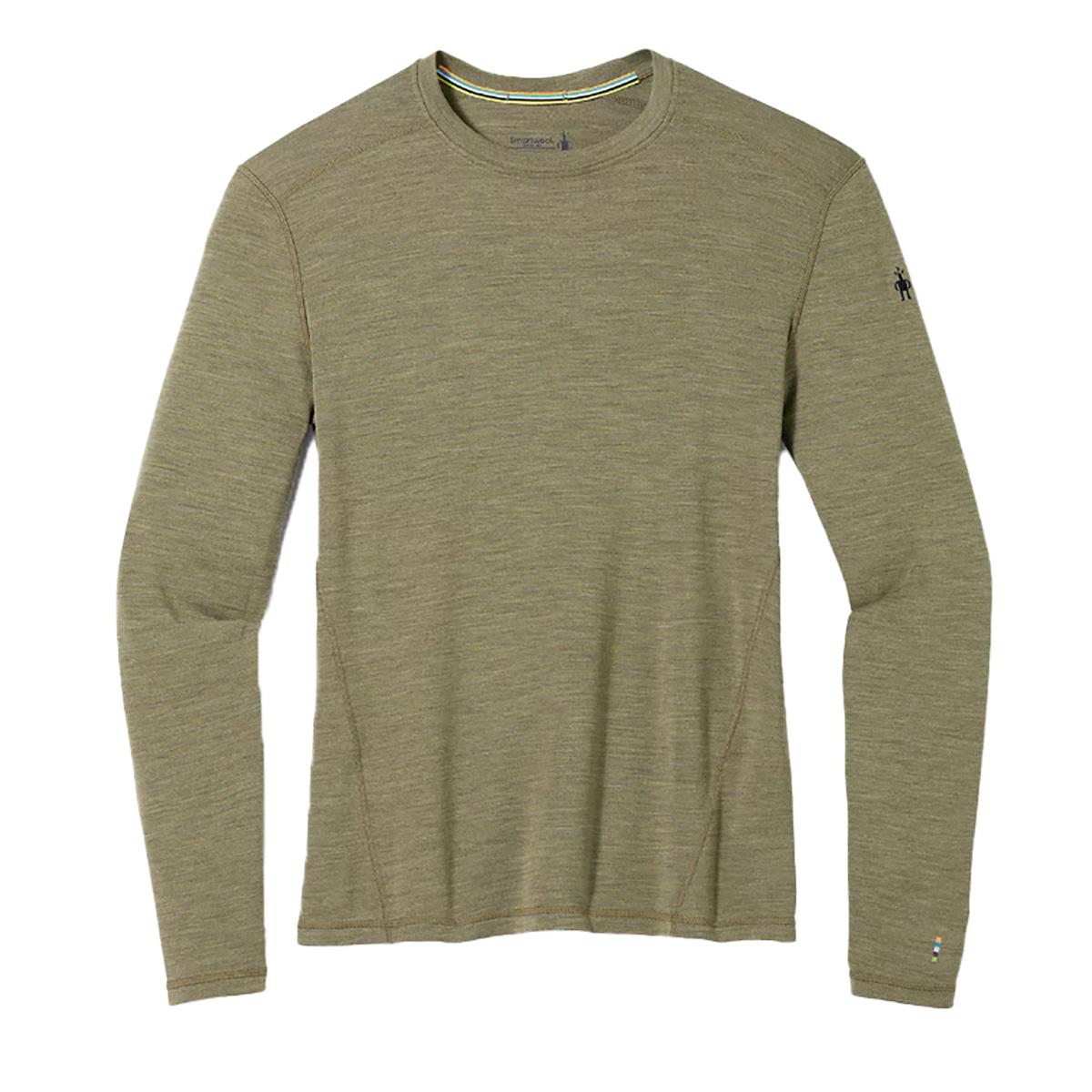 Smartwool Merino 250 Baselayer Crew Top Men's in Winter Moss Heather
